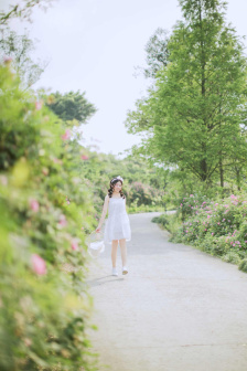俏女性花开